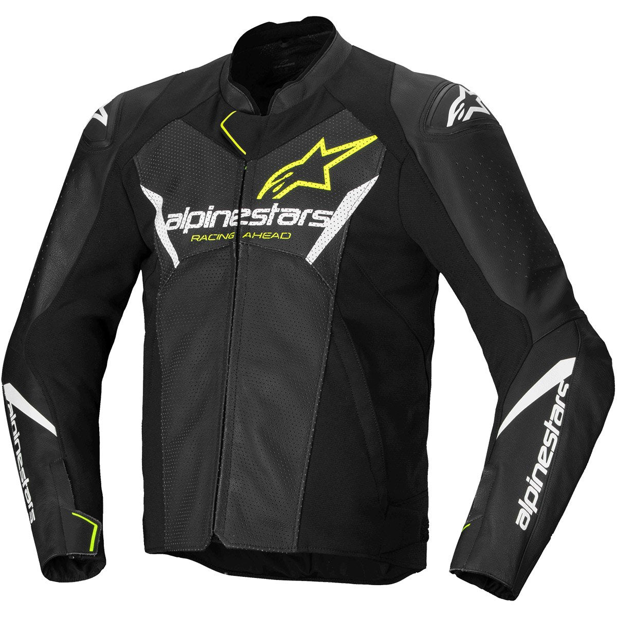 Chaqueta Alpinestars Faster V3 Airflow negro / blanco / amarillo flúor