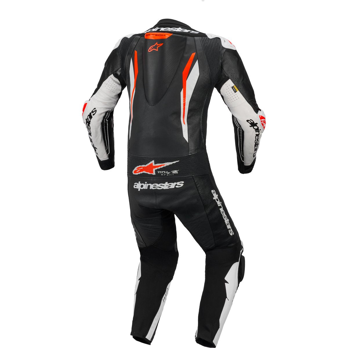 Mono Alpinestars GP Tech V5 1PC Black / White / Red Fluo