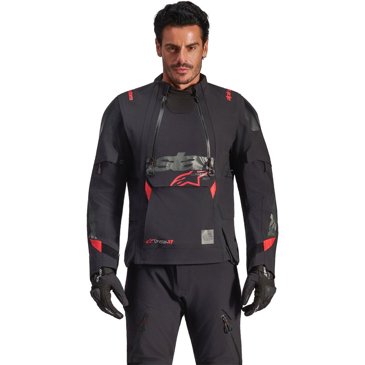 Chaqueta Alpinestars Halo Pro Drystar® negro / Dark Shadow