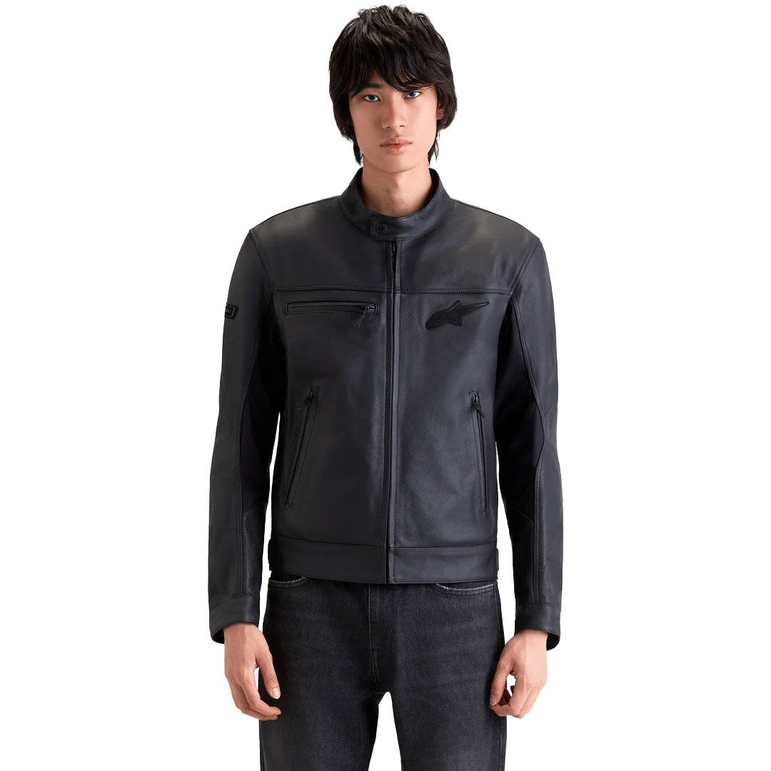 Chaqueta de piel Alpinestars Maver-X negro
