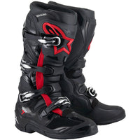 Botas Alpinestars Tech 7 negro / rojo flúor 2025