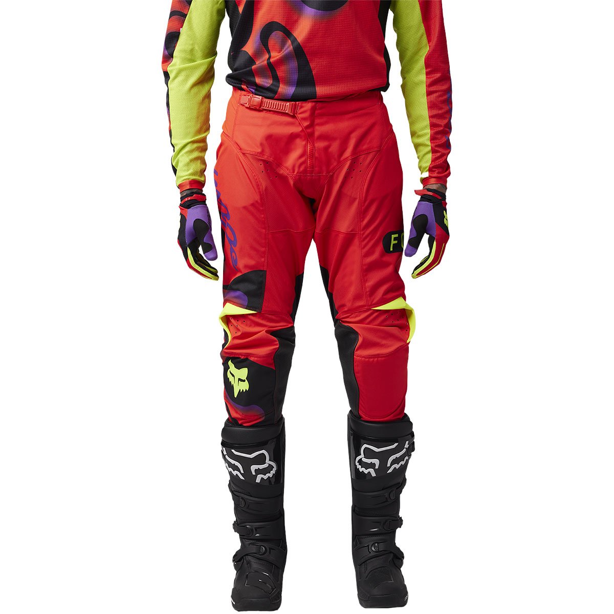Pantalón Fox 180 Emotion rojo flúor 2025