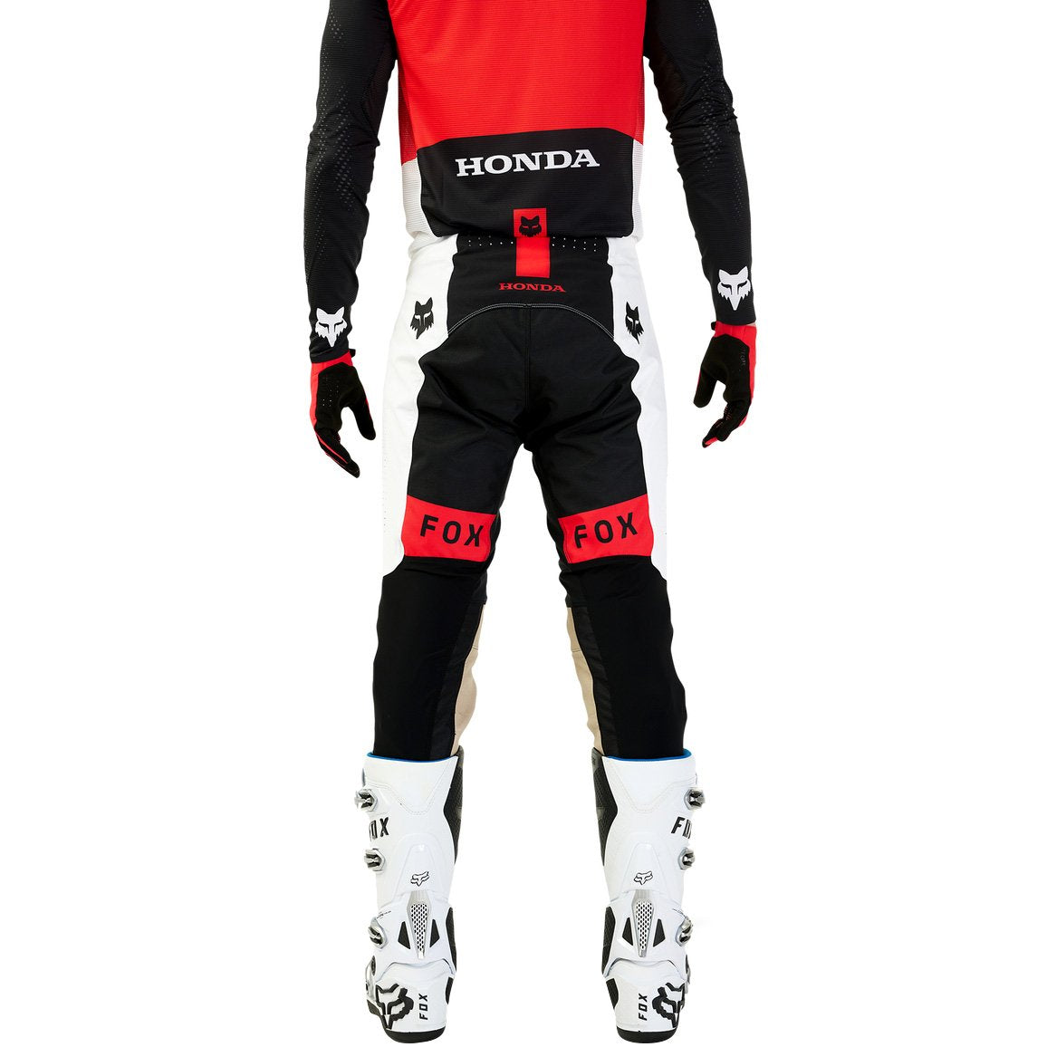 Pantalón Fox Flexair Honda negro blanco