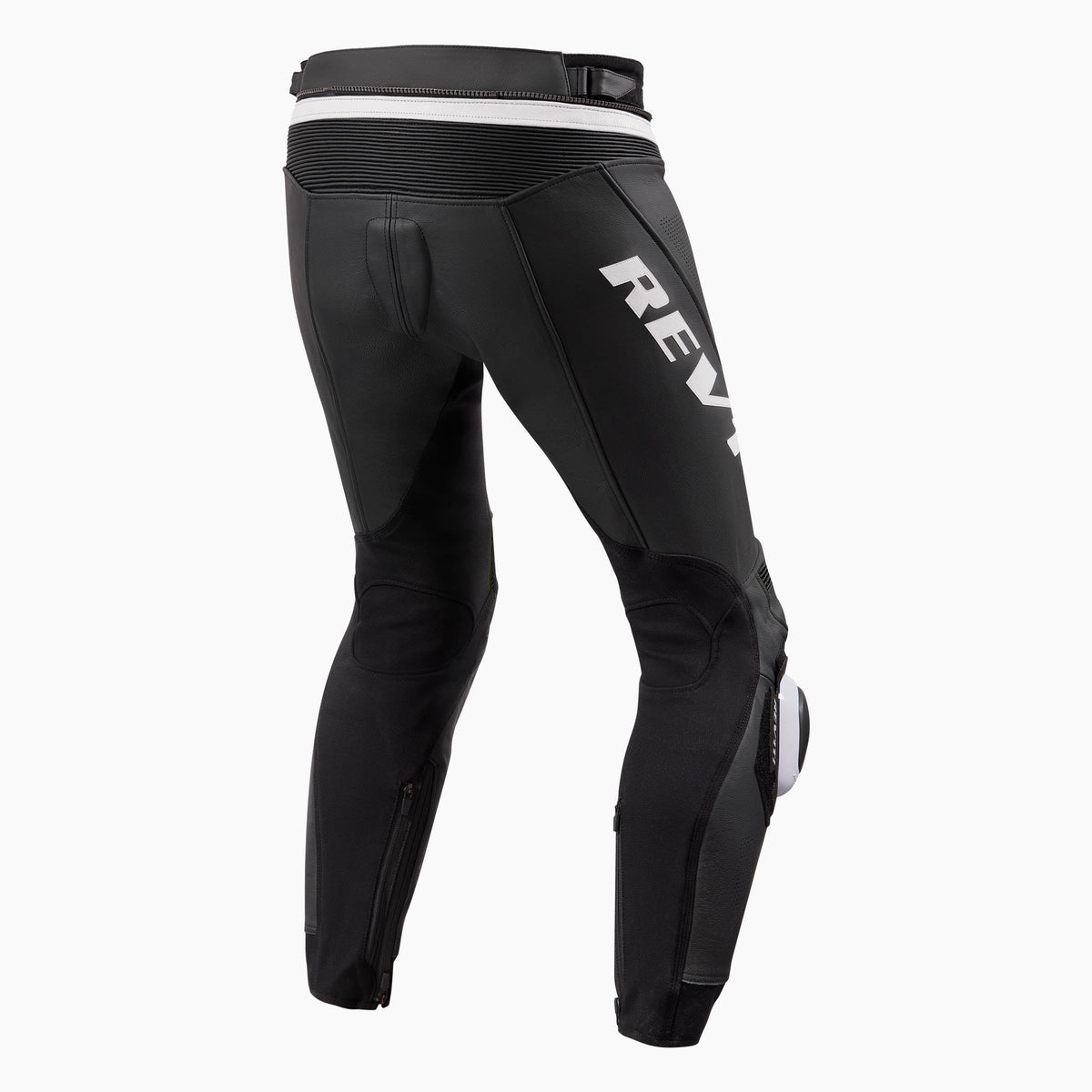 Pantalón de piel Rev'it Apex negro / blanco