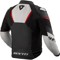 Chaqueta de piel Rev'it Automate negro / gris claro