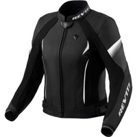 Chaqueta de piel Rev'it! Xena 4 Lady negro / blanco