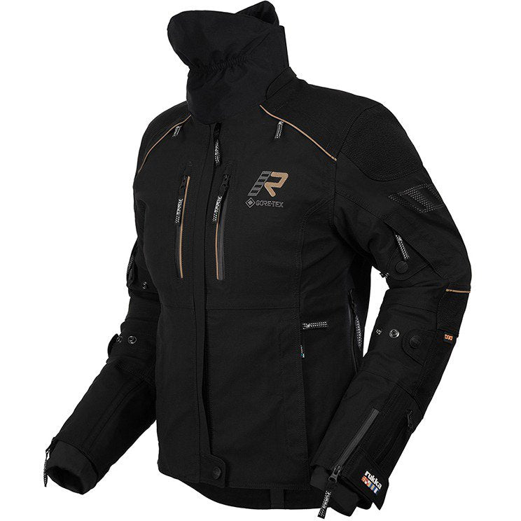 Chaqueta Rukka Flexorina Lady Black / Yellow Fluo