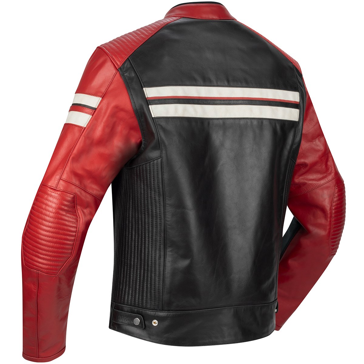 Chaqueta de piel Segura Romeo negro / rojo