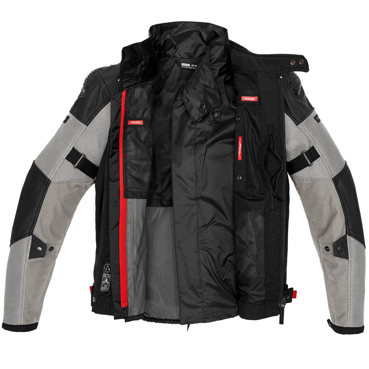 Chaqueta de piel Spidi Vent Pro negro / hielo