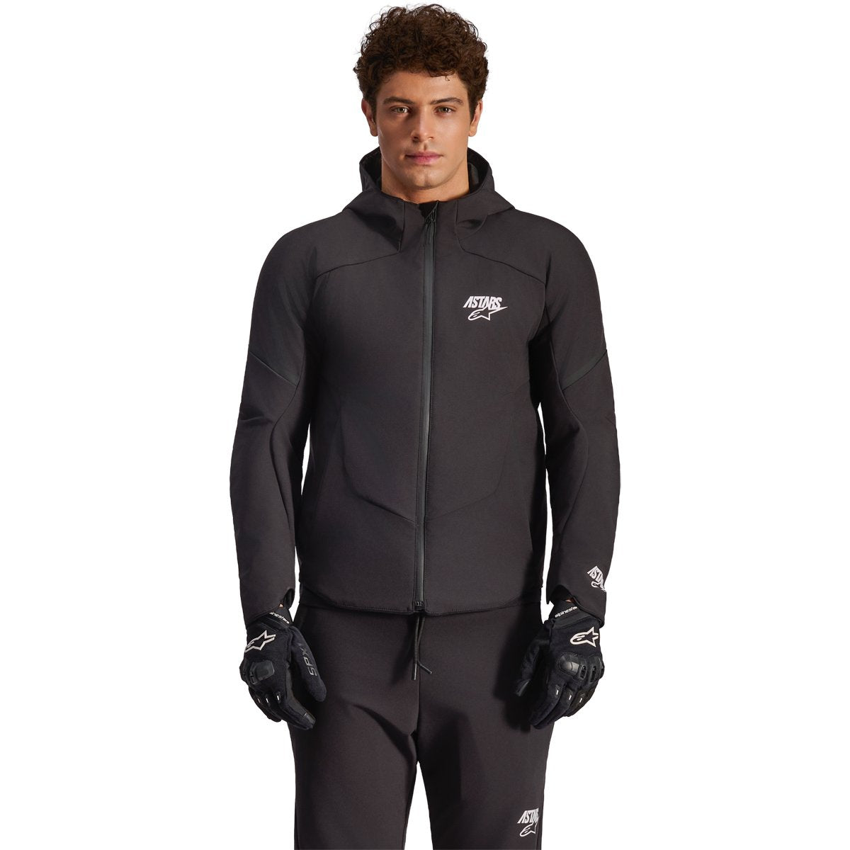 Chaqueta Alpinestars Aeroshell WP negro / negro