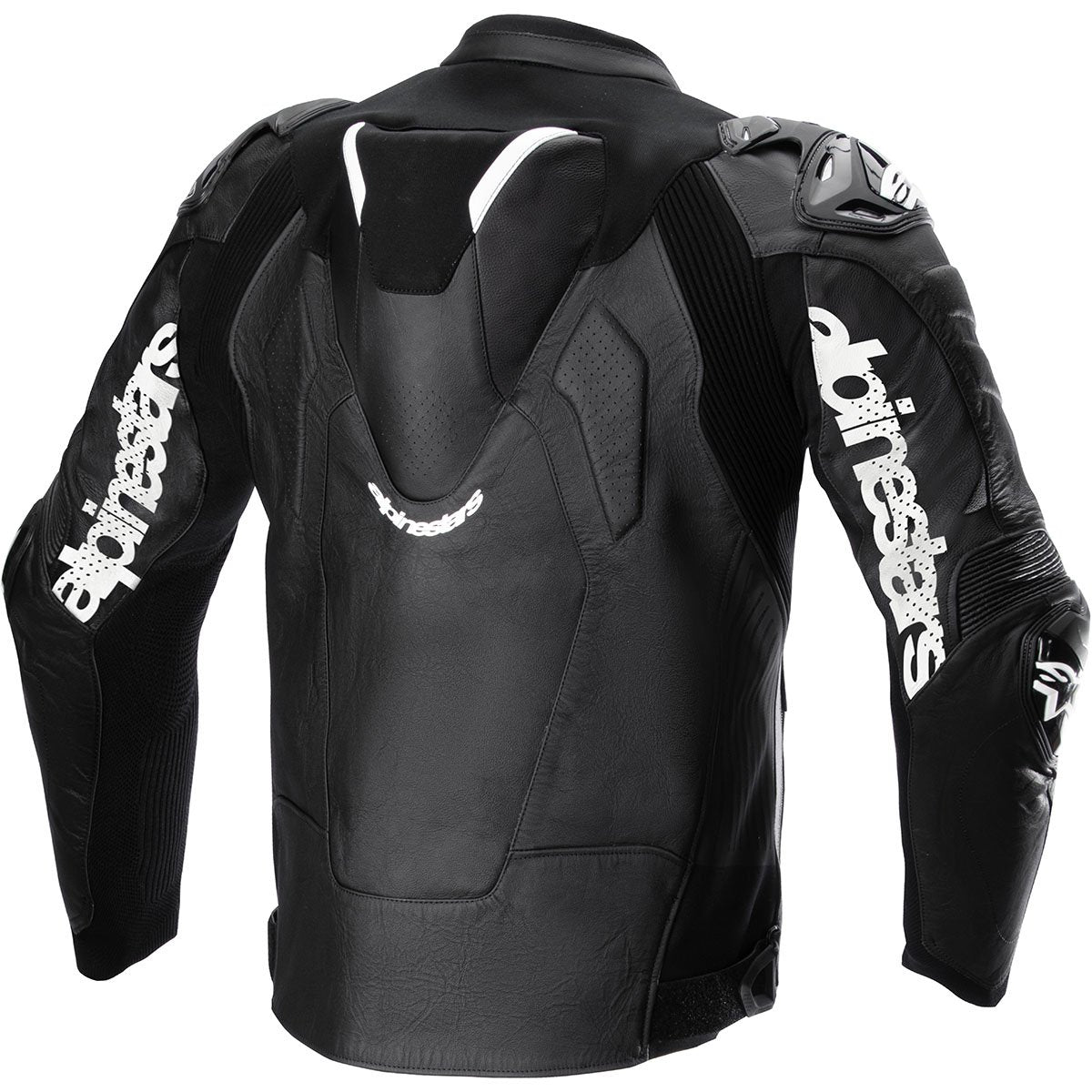 Chaqueta de piel Alpinestars Atem V5 negro / blanco