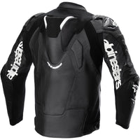 Chaqueta de piel Alpinestars Atem V5 negro / blanco