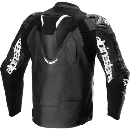 Chaqueta de piel Alpinestars Atem V5 negro / blanco
