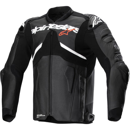 Chaqueta de piel Alpinestars Atem V5 negro / blanco