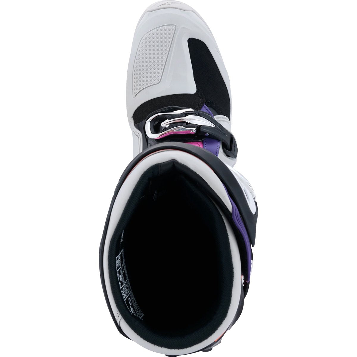 Botas Alpinestars Tech 7 negro / gris claro / naranja flúor / magenta 2025