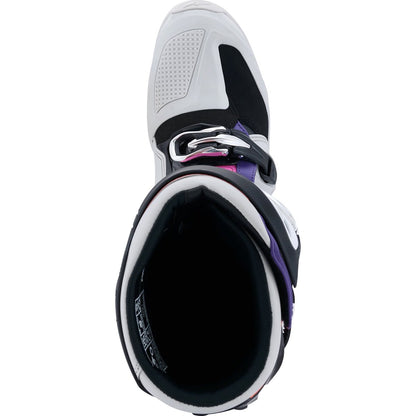 Botas Alpinestars Tech 7 negro / gris claro / naranja flúor / magenta 2025