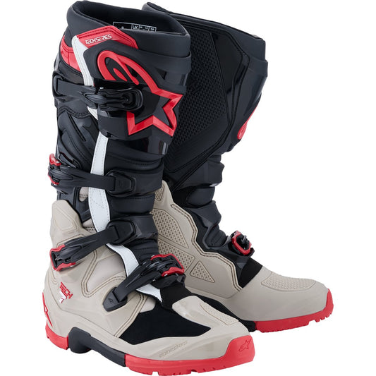 Botas Alpinestars Tech 7 Enduro negro / gris claro / rojo 2026