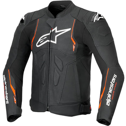 Chaqueta Alpinestars Dusk Airflow negro / rojo flúor