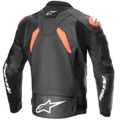 Chaqueta de piel Alpinestars GP Plus R V4 Airflow negro / rojo flúor / blanco