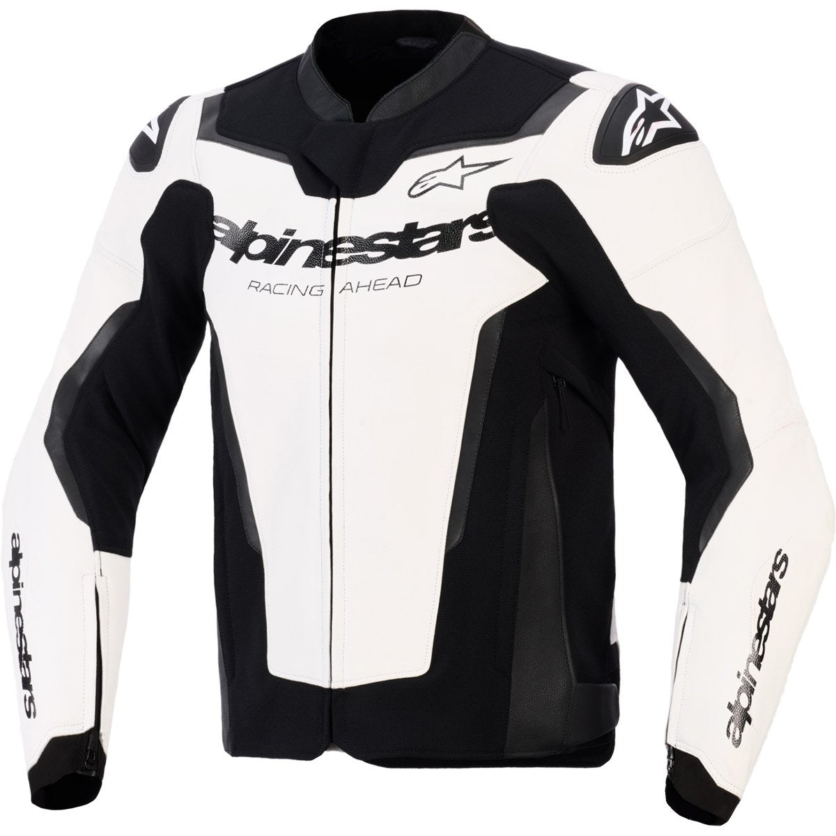 Chaqueta Alpinestars GP Force V2 Leather blanco / negro