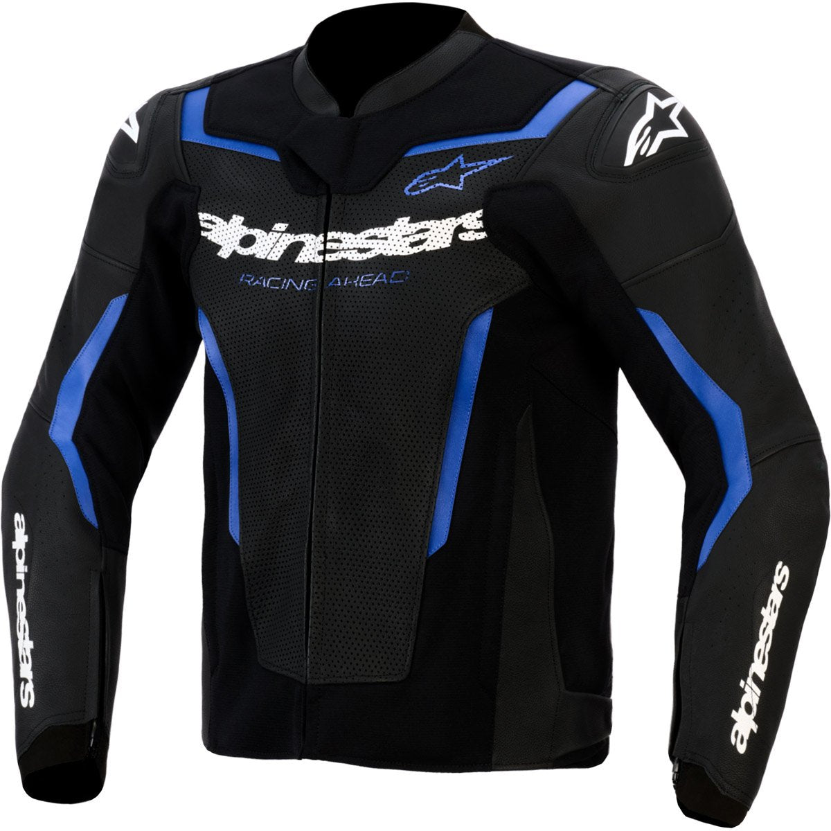 Chaqueta Alpinestars GP Force V2 Airflow Leather negro / azul