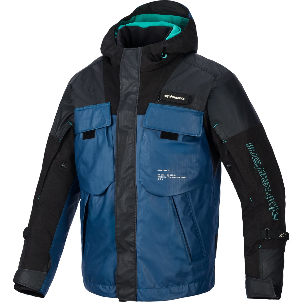 Chaqueta Alpinestars Mospher WP negro / petróleo oscuro