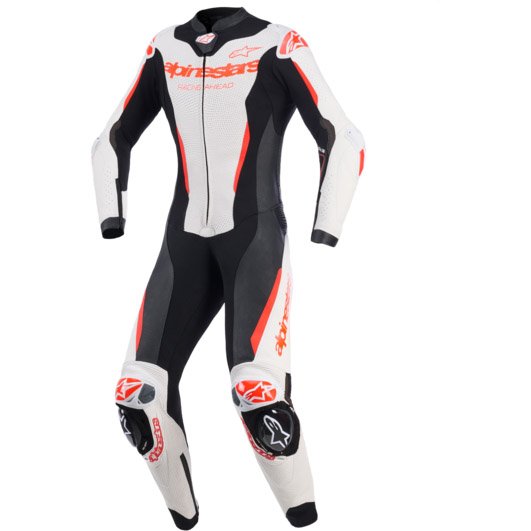Mono Alpinestars Stella GP-R7 1PC Lady blanco / negro / rojo