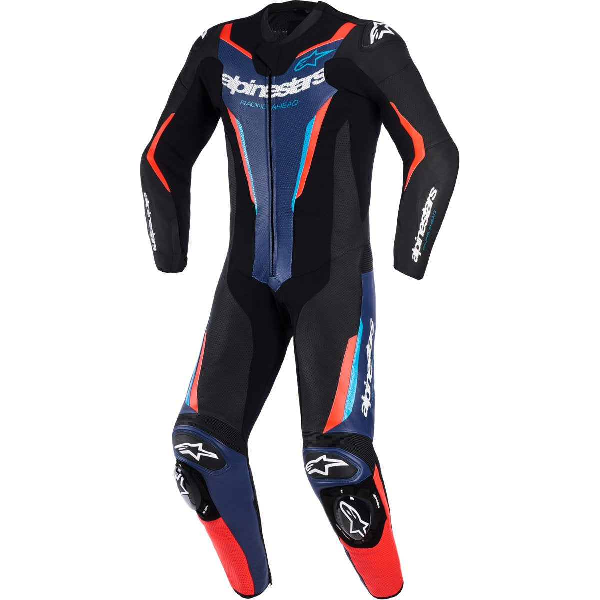 Mono Alpinestars GP Force V2 1PC piel negro / azul / rojo