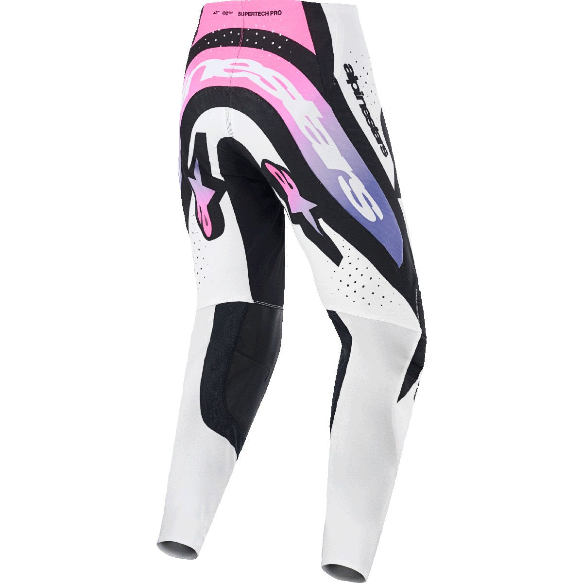 Pantalón Alpinestars Supertech Pro Vista blanco morado negro