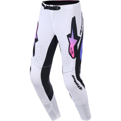 Pantalón Alpinestars Supertech Pro Vista blanco morado negro