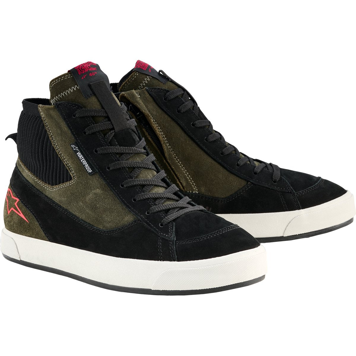 Botas Alpinestars Stated WP verde militar / negro / blanco