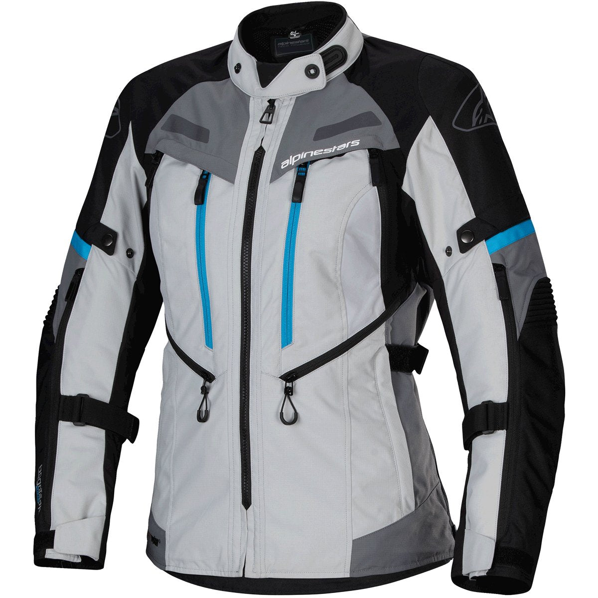 Chaqueta Alpinestars Stella Bogotá Pro Drystar® Lady gris hielo / negro / cian