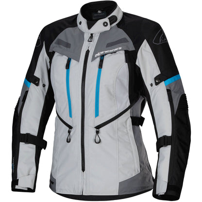 Chaqueta Alpinestars Stella Bogotá Pro Drystar® Lady gris hielo / negro / cian