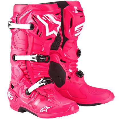 Botas Alpinestars Tech 10 Diva rosa blanco