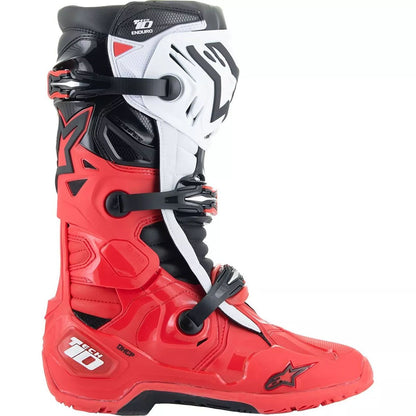 Botas Alpinestars Tech 10 Enduro rojo negro blanco