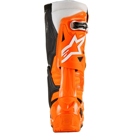 Botas Alpinestars Tech 10 Enduro naranja flúor negro blanco