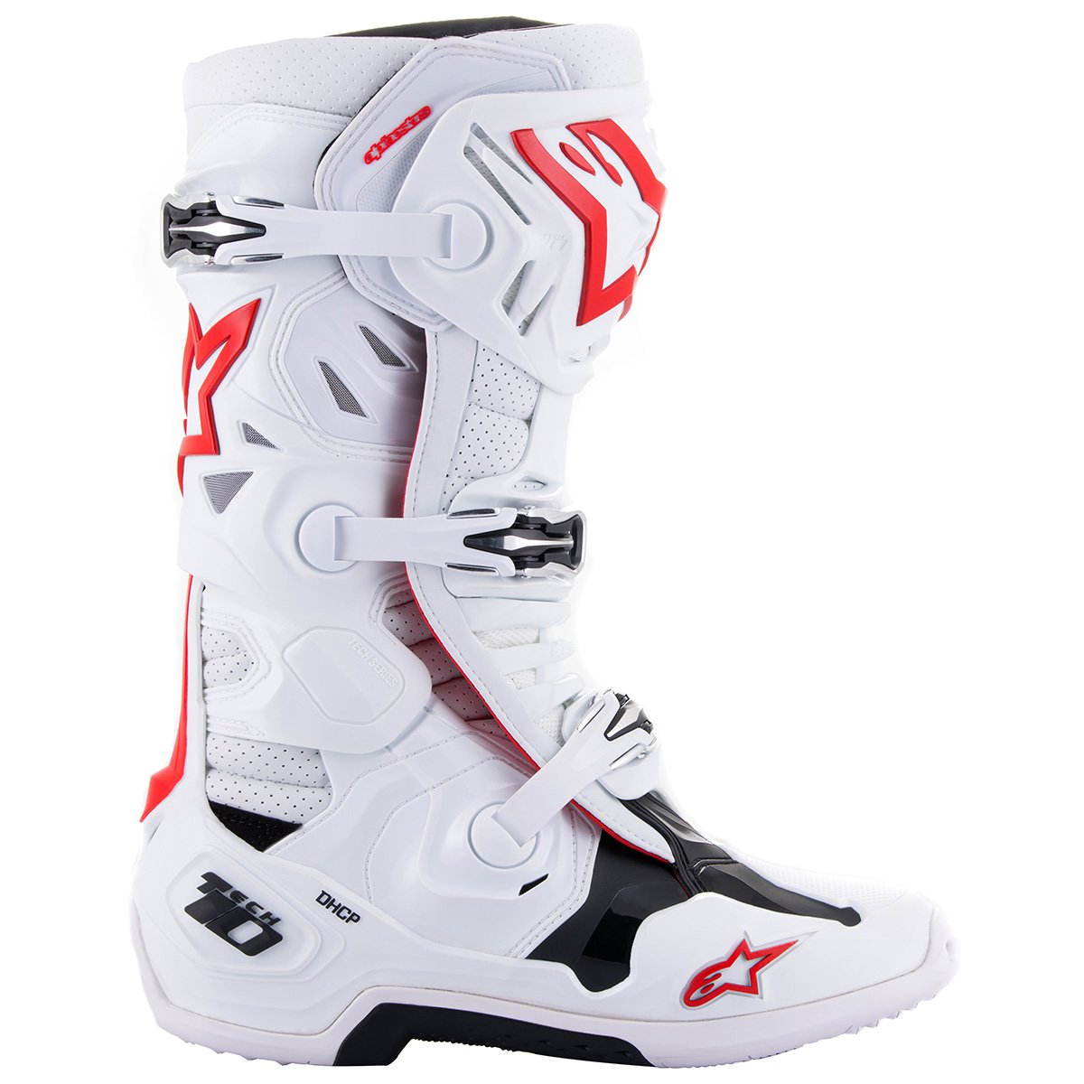 Botas Alpinestars Tech 10 Supervented blanco rojo