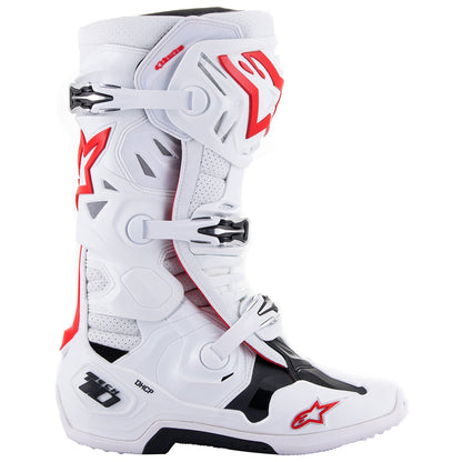 Botas Alpinestars Tech 10 Supervented blanco rojo