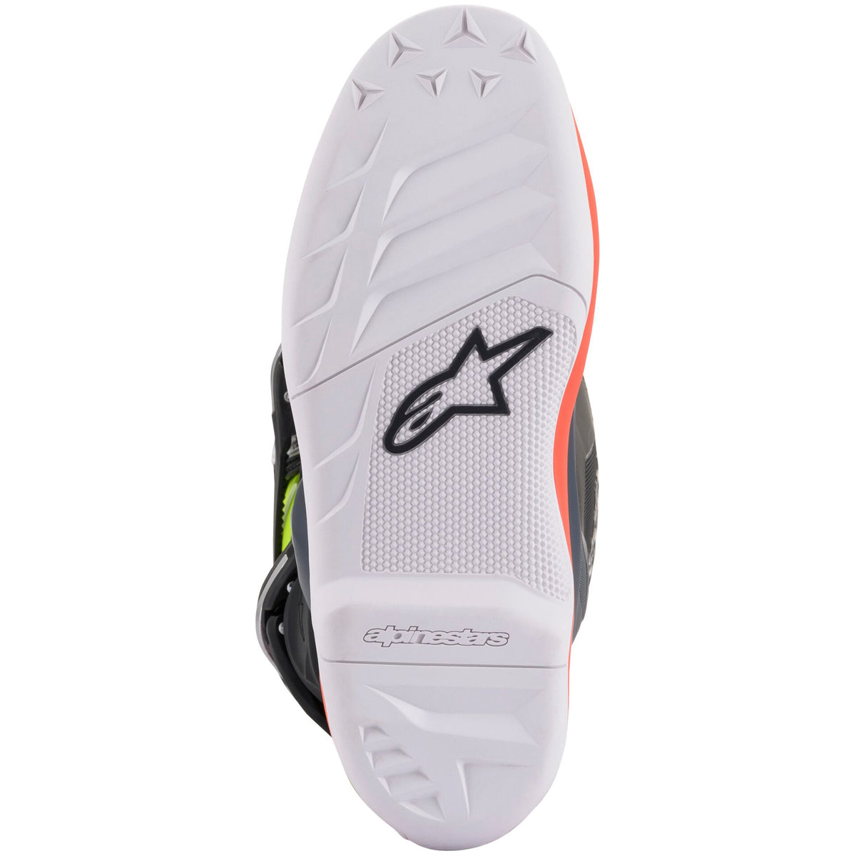Botas Alpinestars Tech 7S Junior gris oscuro / rojo flúor / amarillo flúor
