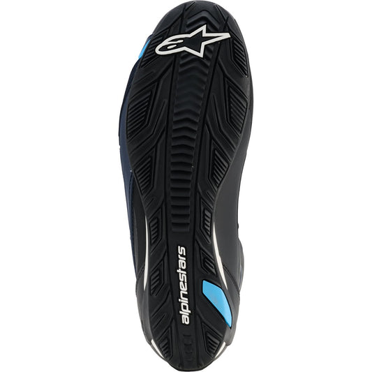 Zapatillas Alpinestars Faster-4 Drystar negro / azul marino / cian