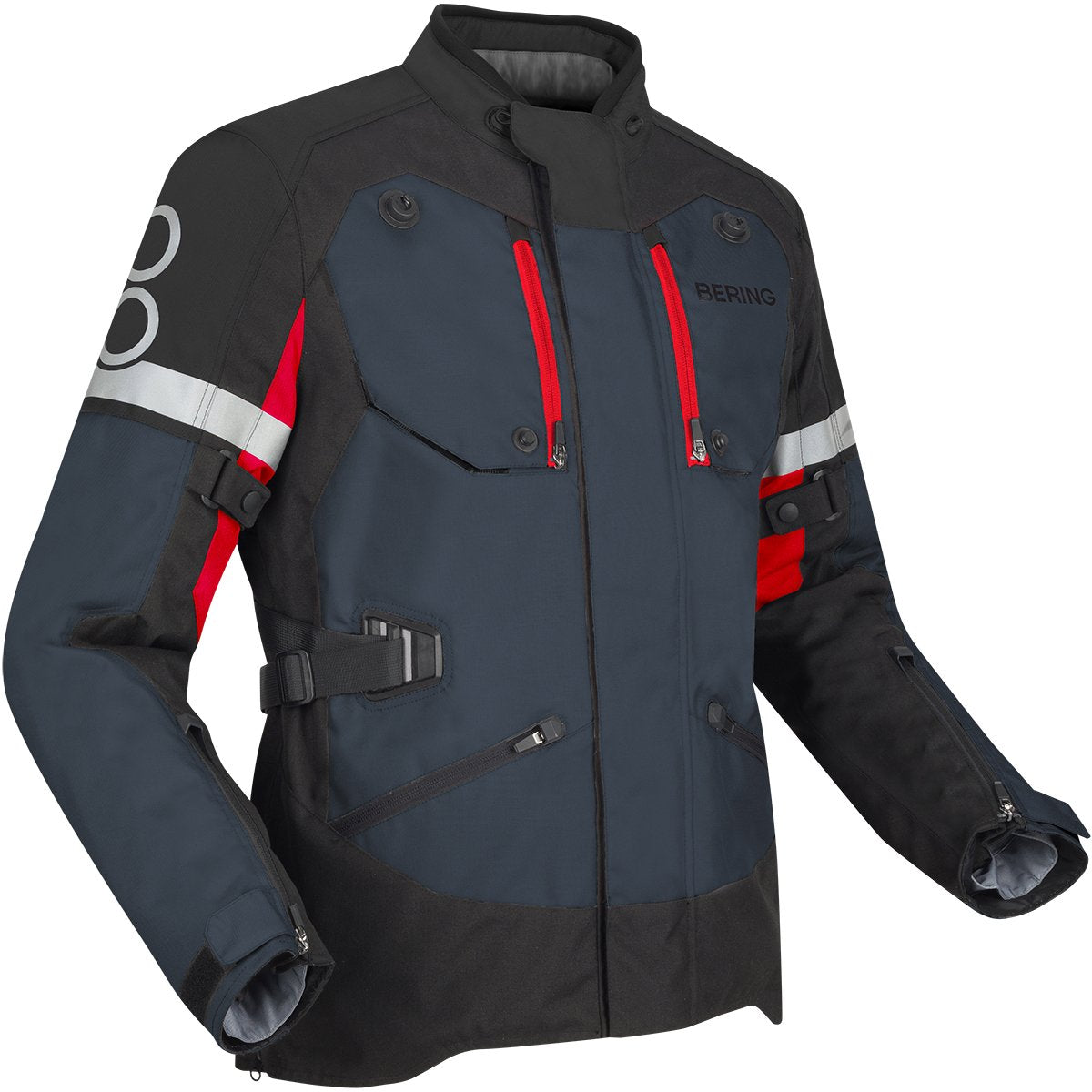 Chaqueta Bering Halifax negro / antracita / rojo