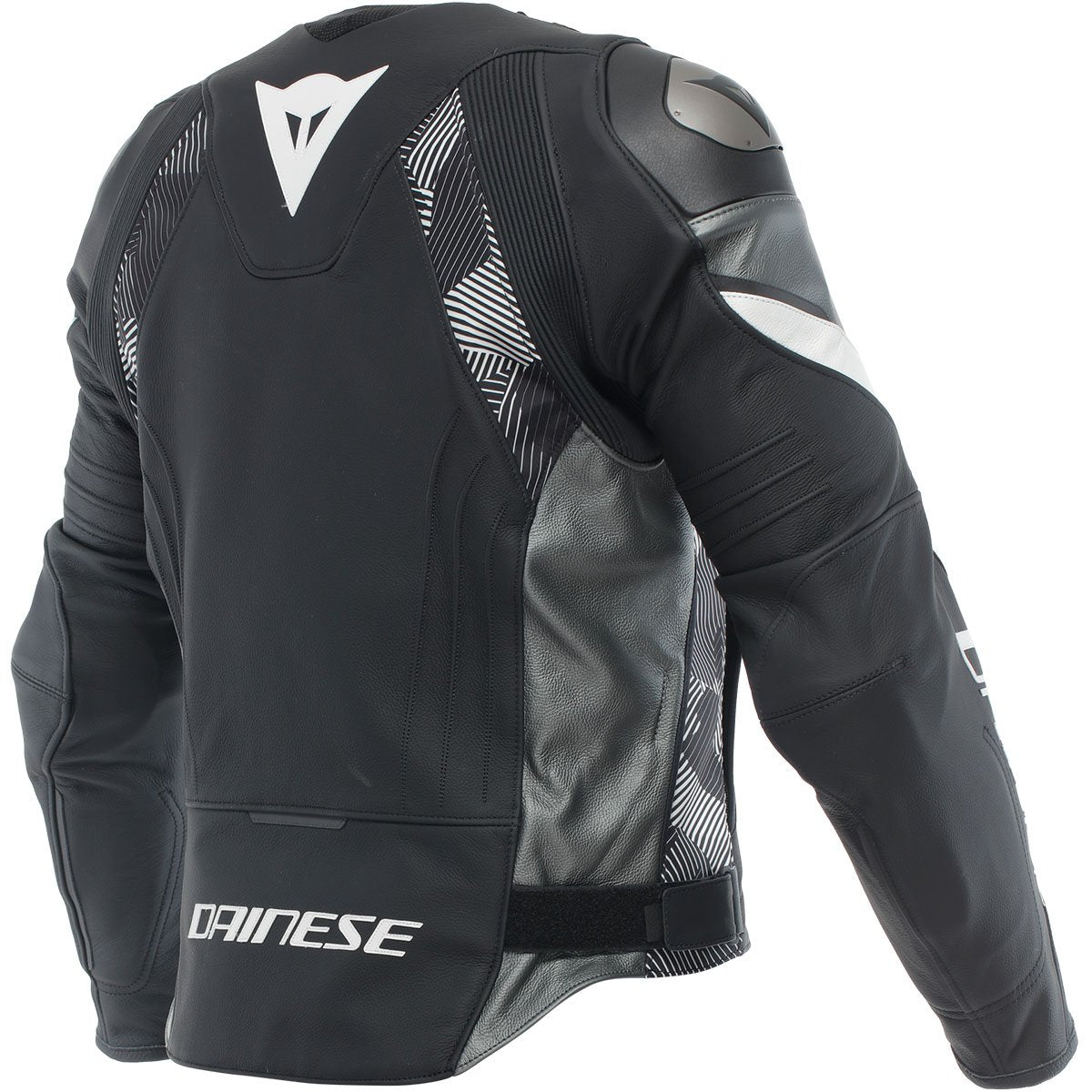 Chaqueta de piel Dainese Avro 5 negro / blanco / antracita