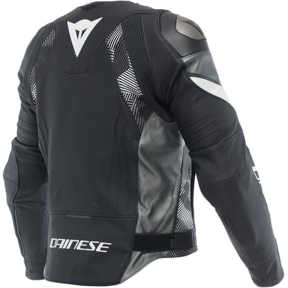 Chaqueta de piel Dainese Avro 5 negro / blanco / antracita