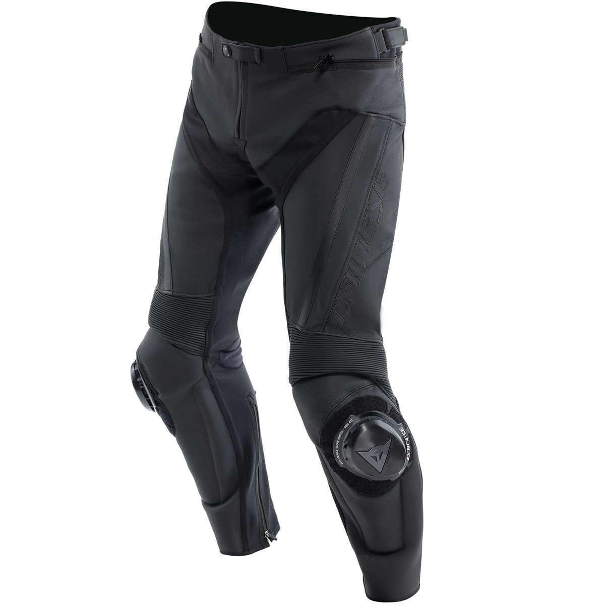 Pantalón de piel Dainese Delta 4 negro / negro