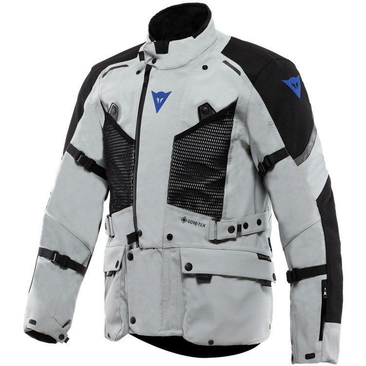 Chaqueta Dainese Super Expedition Gore-Tex gris claro azul