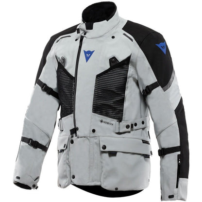 Chaqueta Dainese Super Expedition Gore-Tex gris claro azul