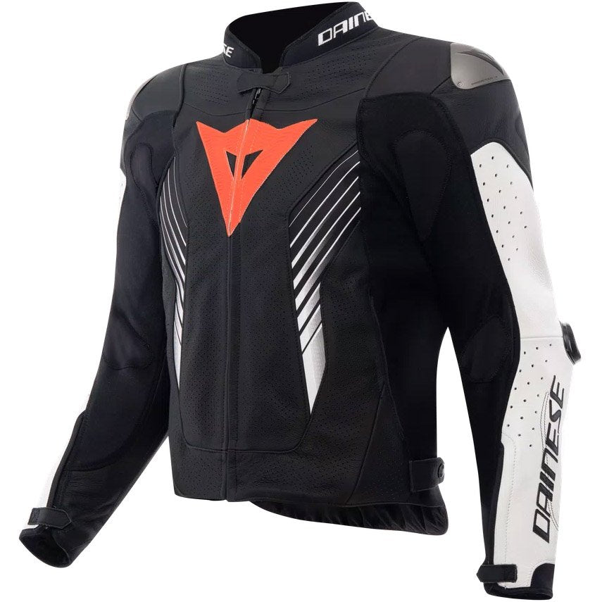 Chaqueta Dainese Super Speed 5 Perf negro / blanco / rojo flúor