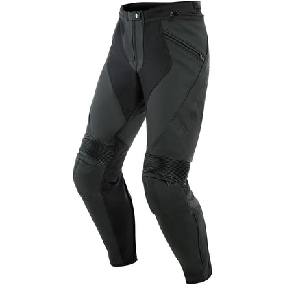 Pantalón de piel Dainese Pony 3 Estiva negro mate