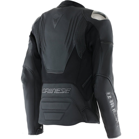 Chaqueta de piel Dainese Racing 5 Leather Lady negro / negro