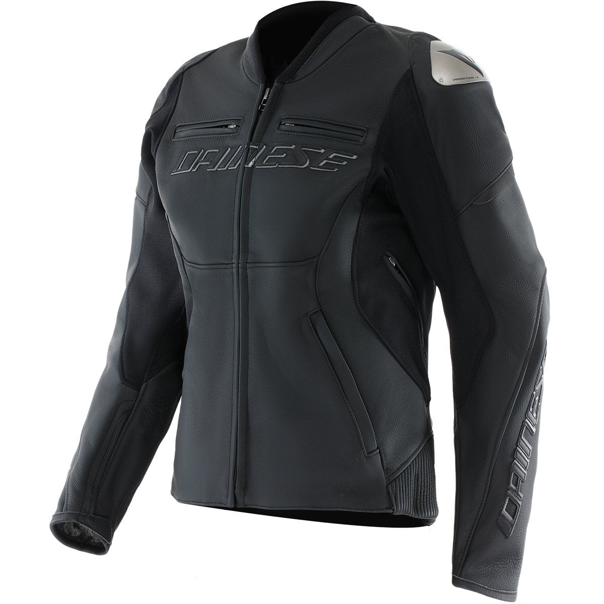 Chaqueta de piel Dainese Racing 5 Leather Lady negro / negro
